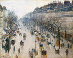 The Boulevard Montmartre on a Winter Morning, 1897 by Camille Pissarro