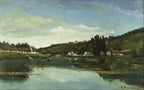 The Marne at Chennevieres, 1864 by Camille Pissarro