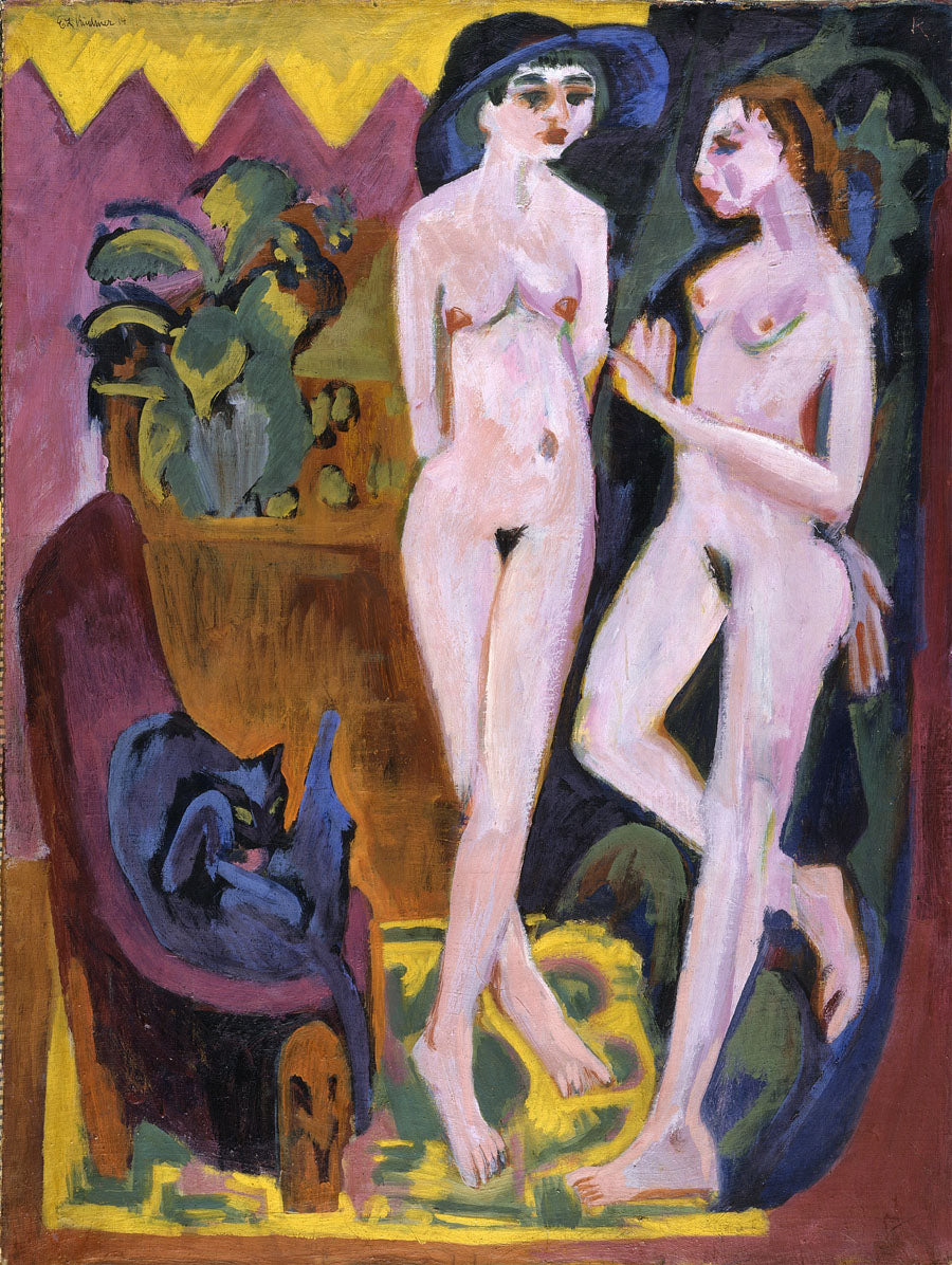 Two Nudes in a Room, 1914 by Ernst Ludwig Kirchner