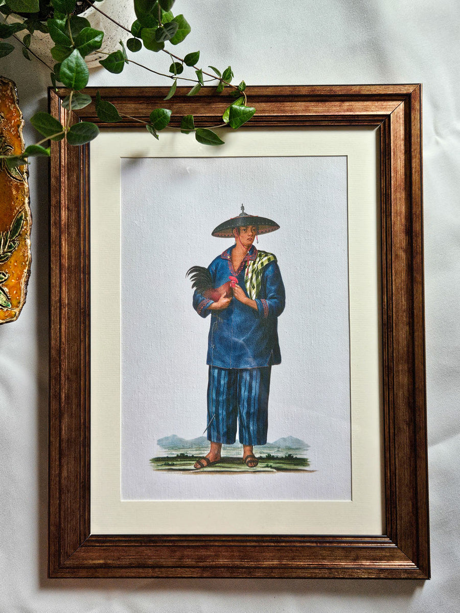 A Manila Man (1841) - Philippines vintage illustration