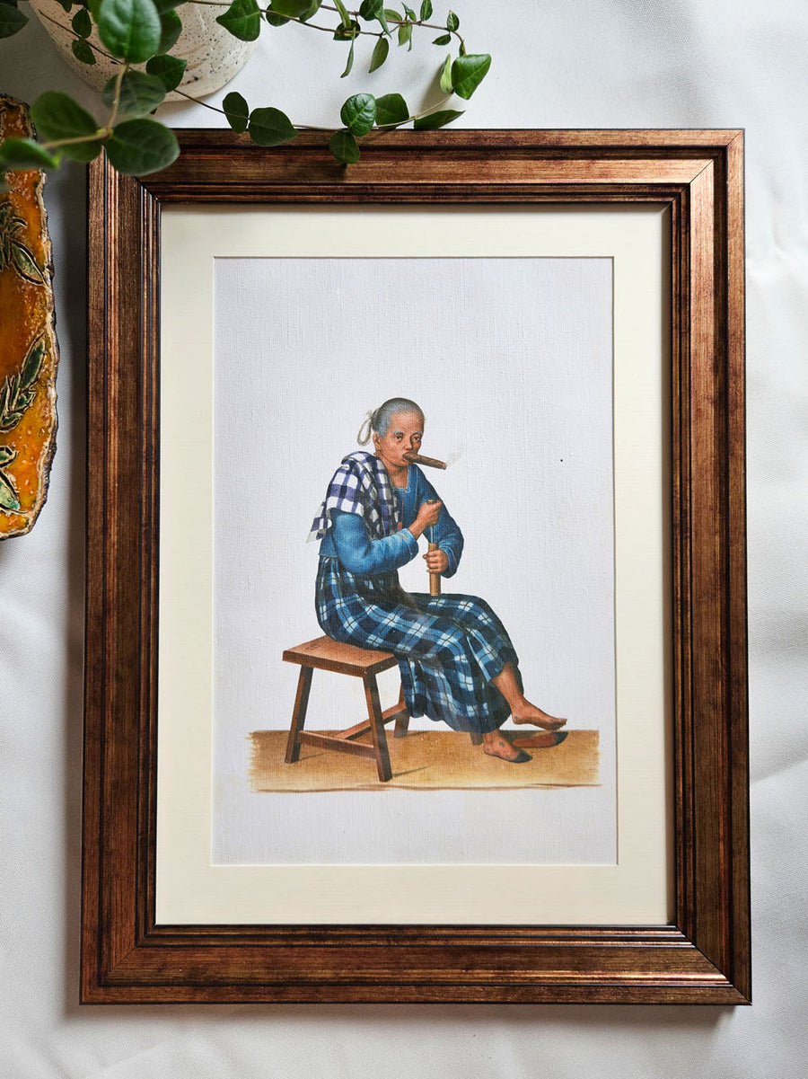 An old woman (1841) - Philippines vintage illustration