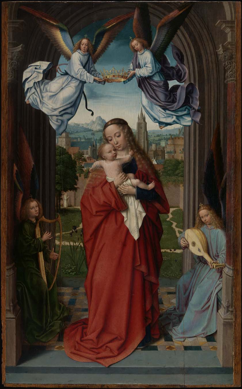 Virgin and Child with Four Angels, c. 1500 by Gerard David