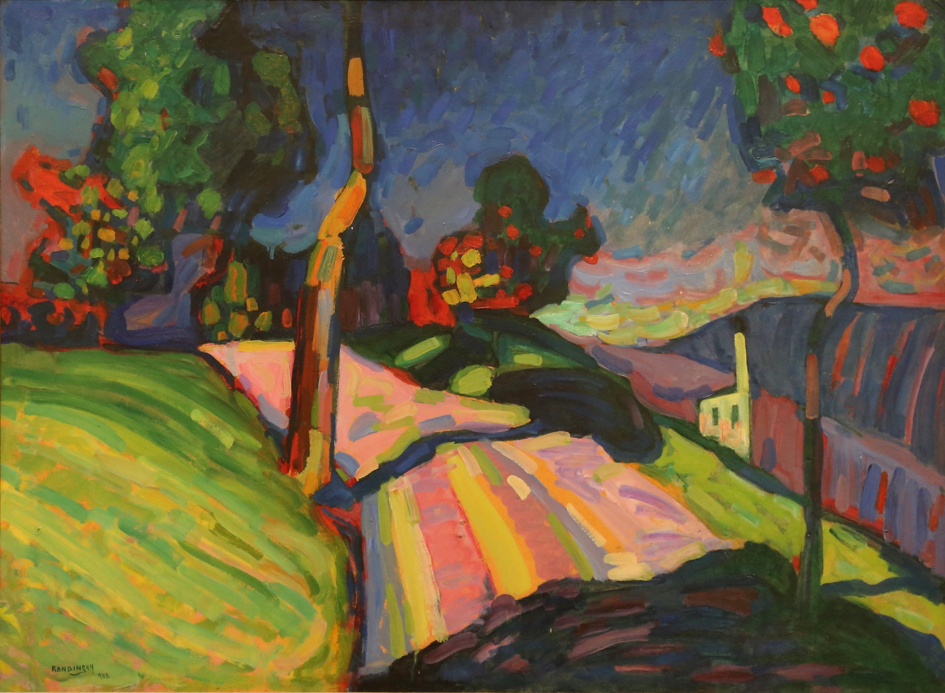 Autumn Landscape with Boats, 1908 by Wassily Kandinsky