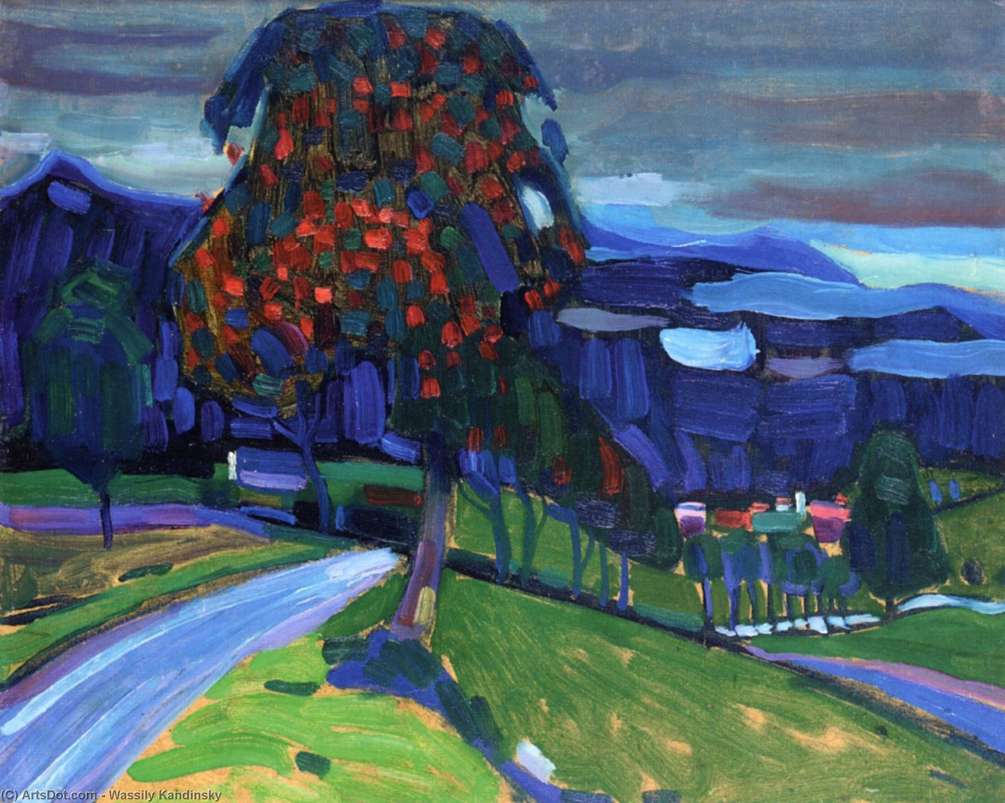 Autumn in Murnau (1908) - Wassily Kandinsky