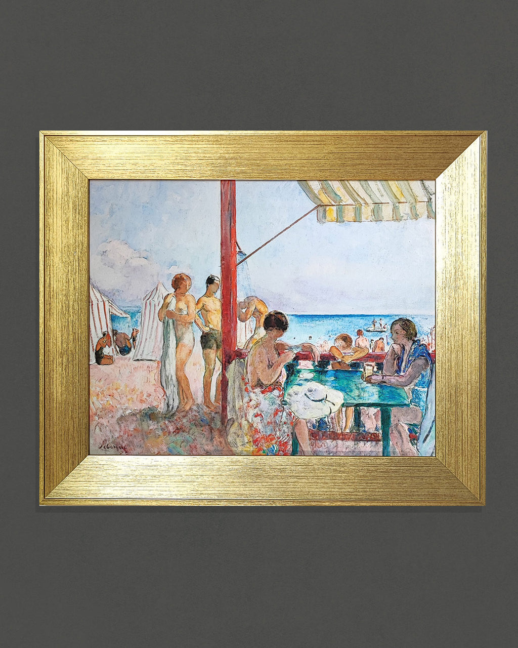 Le Bar Sur La Plage, 1923 by Henri Lebasque