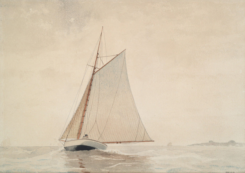 Sailing off Gloucester - Winslow Homer