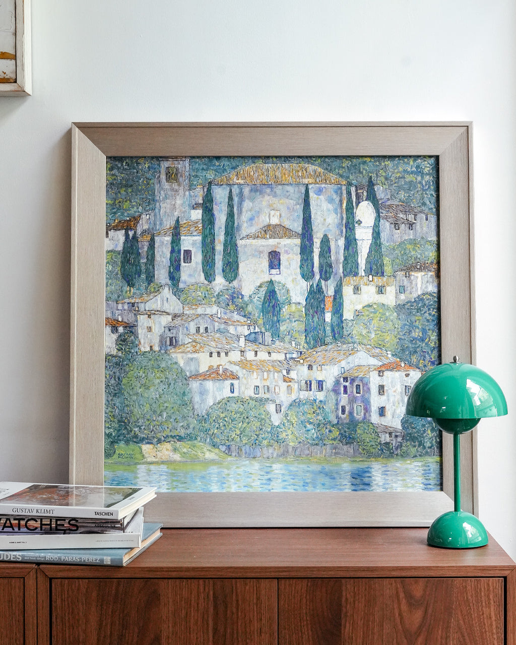 Church in Cassone - Landscape with Cypresses, 1913 by Gustav Klimt