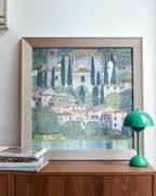 Church in Cassone - Landscape with Cypresses, 1913 by Gustav Klimt