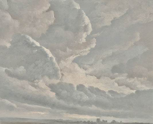 Clouds with a Sunset near Rome - Vintage Nursery Print