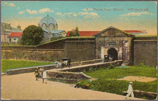 Parian Gate Manila (1922) - Philippines Vintage Architectural print