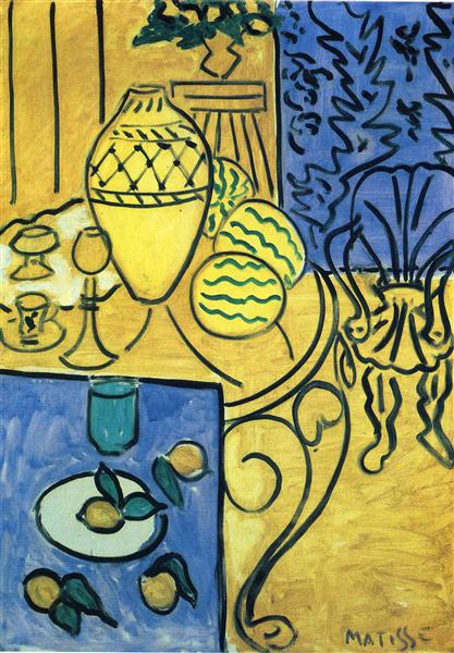 Interior in Yellow, 1946 by Henri Matisse