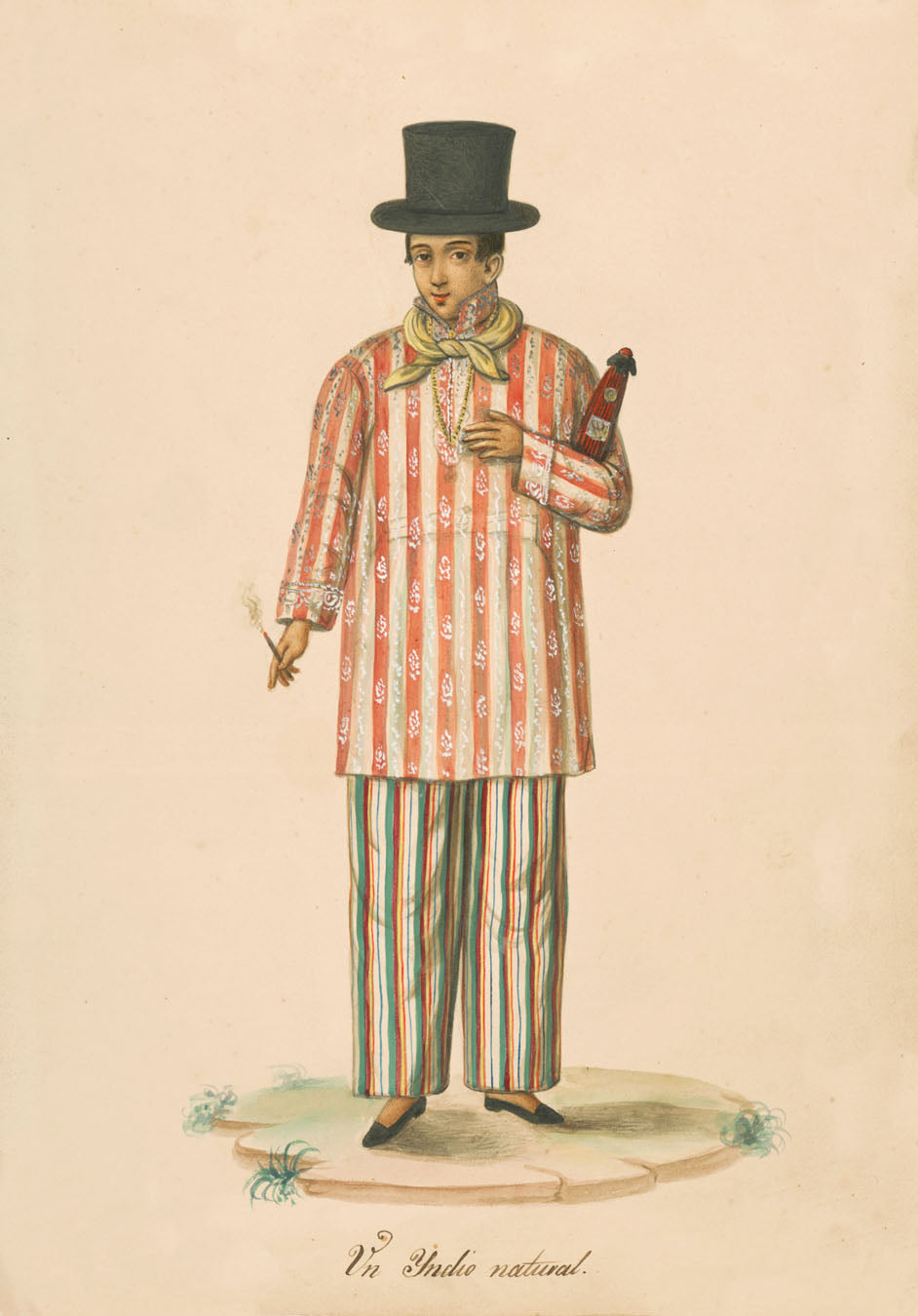 Un Indio natural, 1841 by Justiniano Asunción